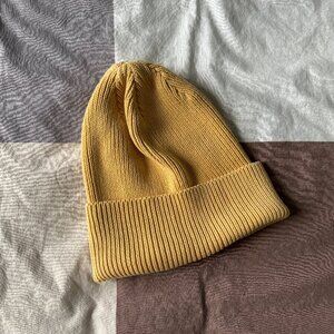 aerie mustard yellow beanie